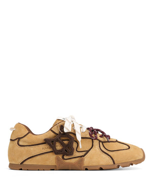 Ace M Yellow Taupe Suede