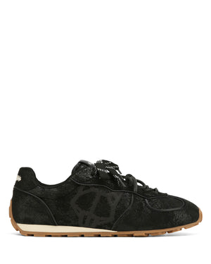 Lightning Black Distress Leather