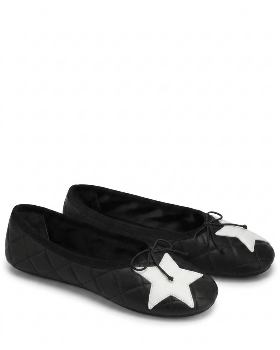 Bedford Black/White Leather