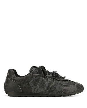 Lightning Grey Distress Leather
