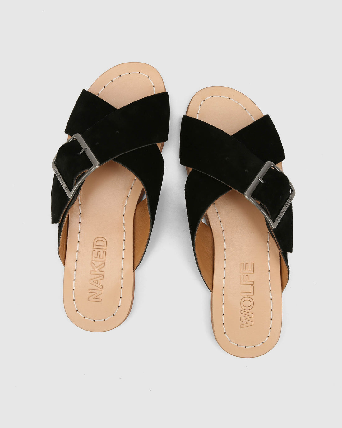 The Magnum Sandal Black Suede