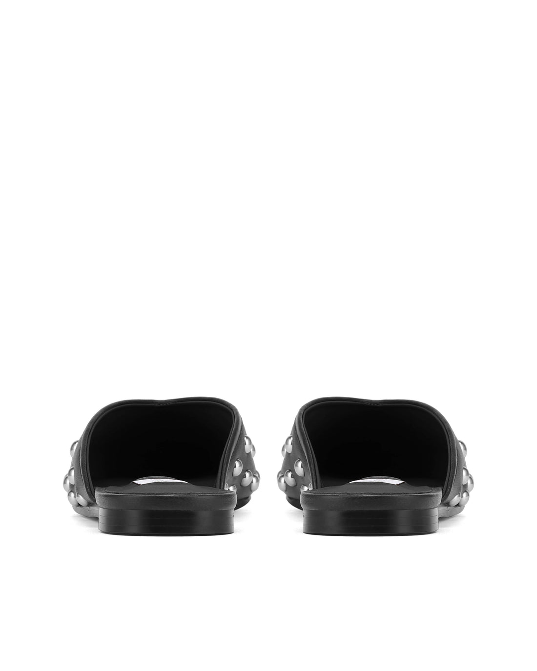 Ariel Black Leather Studs