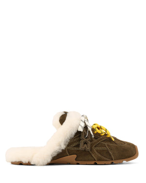 Atlas Mule Khaki Suede