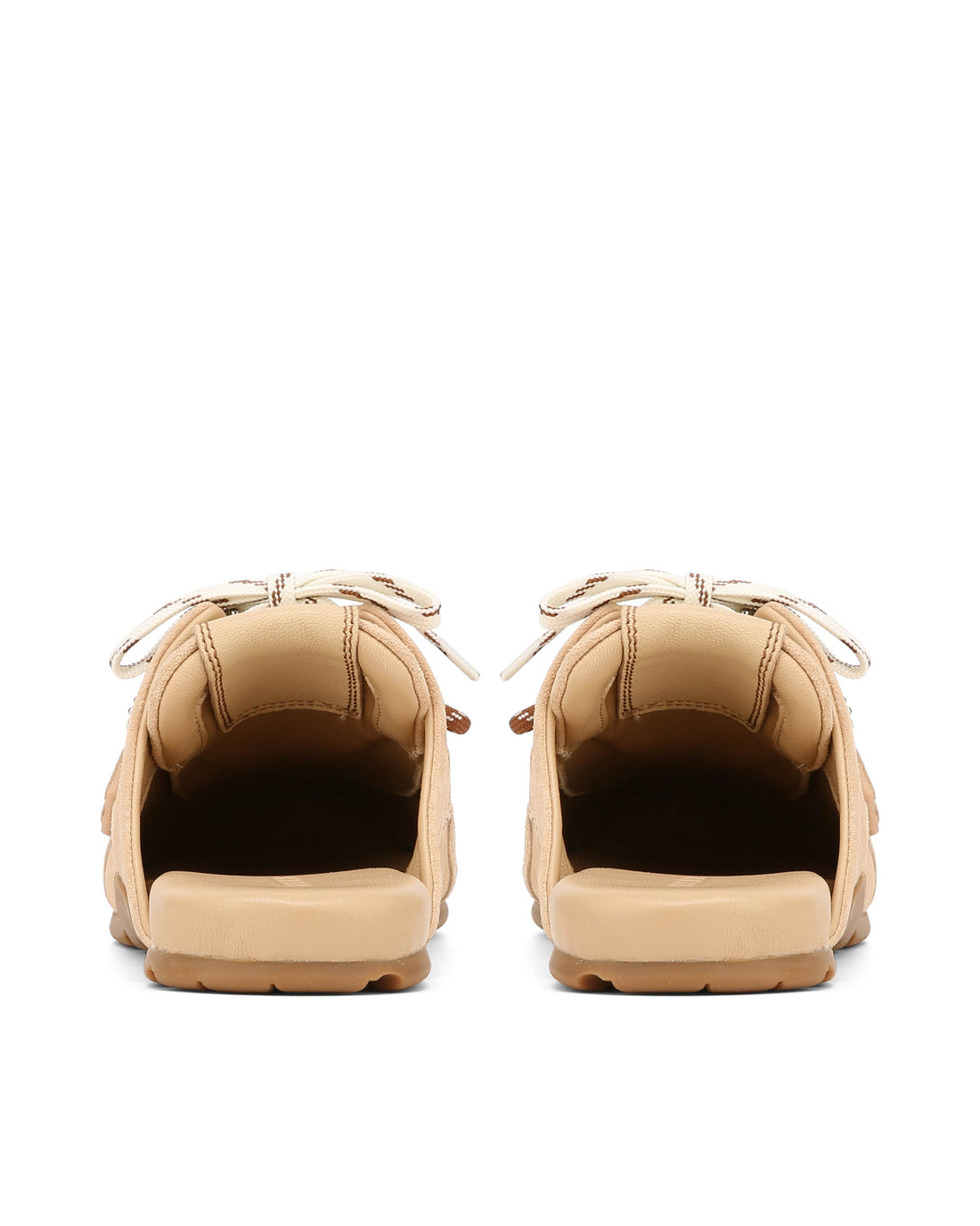 Atlas Slide Beige Suede