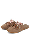 Atlas Slide-M Mushroom Suede Mules - side view