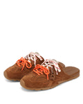 Atlas Slide-M Tan Suede Mules - side view