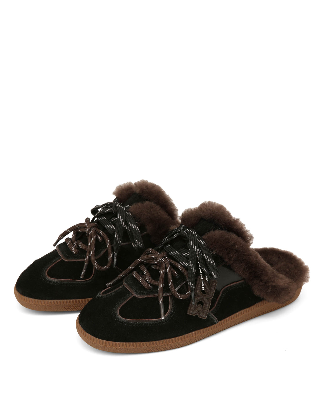 August Mule Black Suede