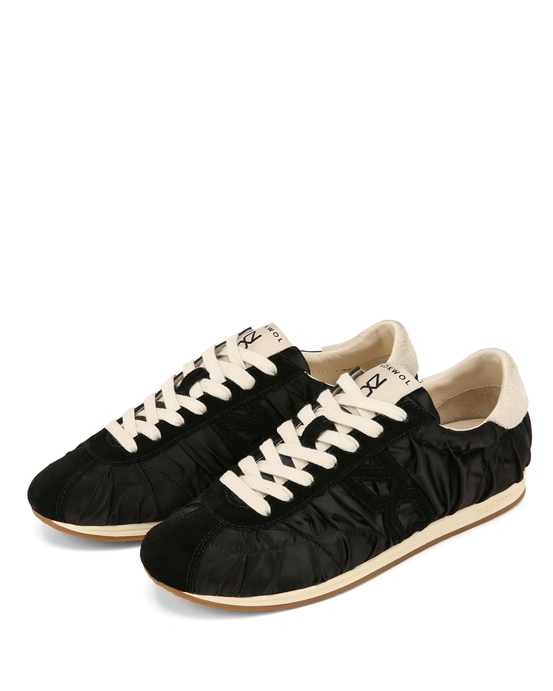 Avenue Black/Off White Satin