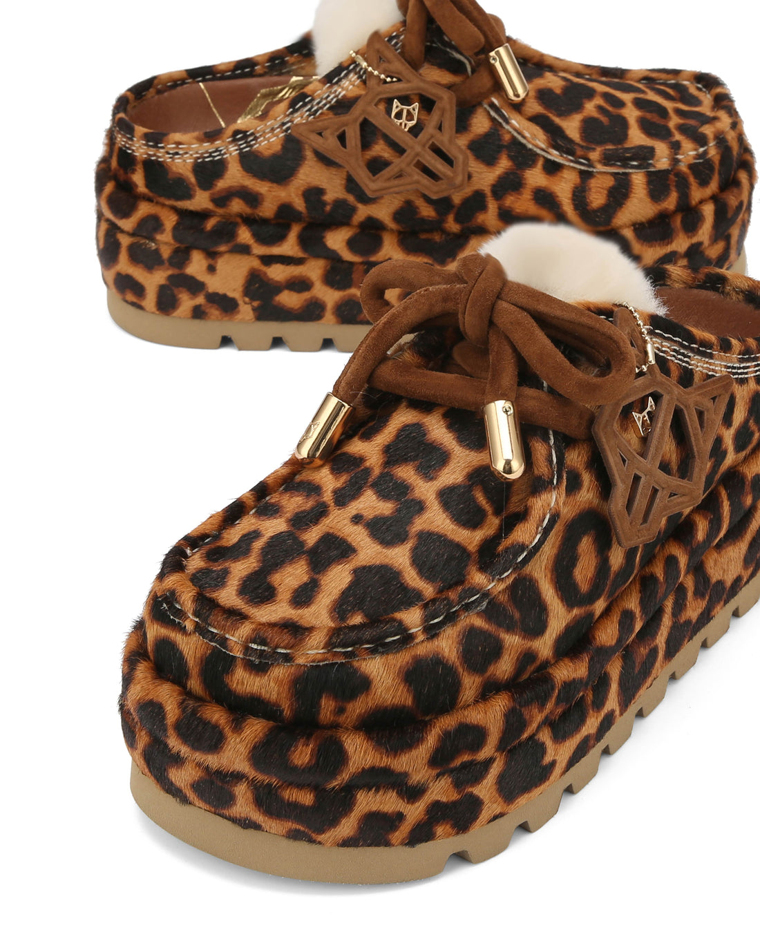 Blizzard Leopard Pony Suede/Shearling