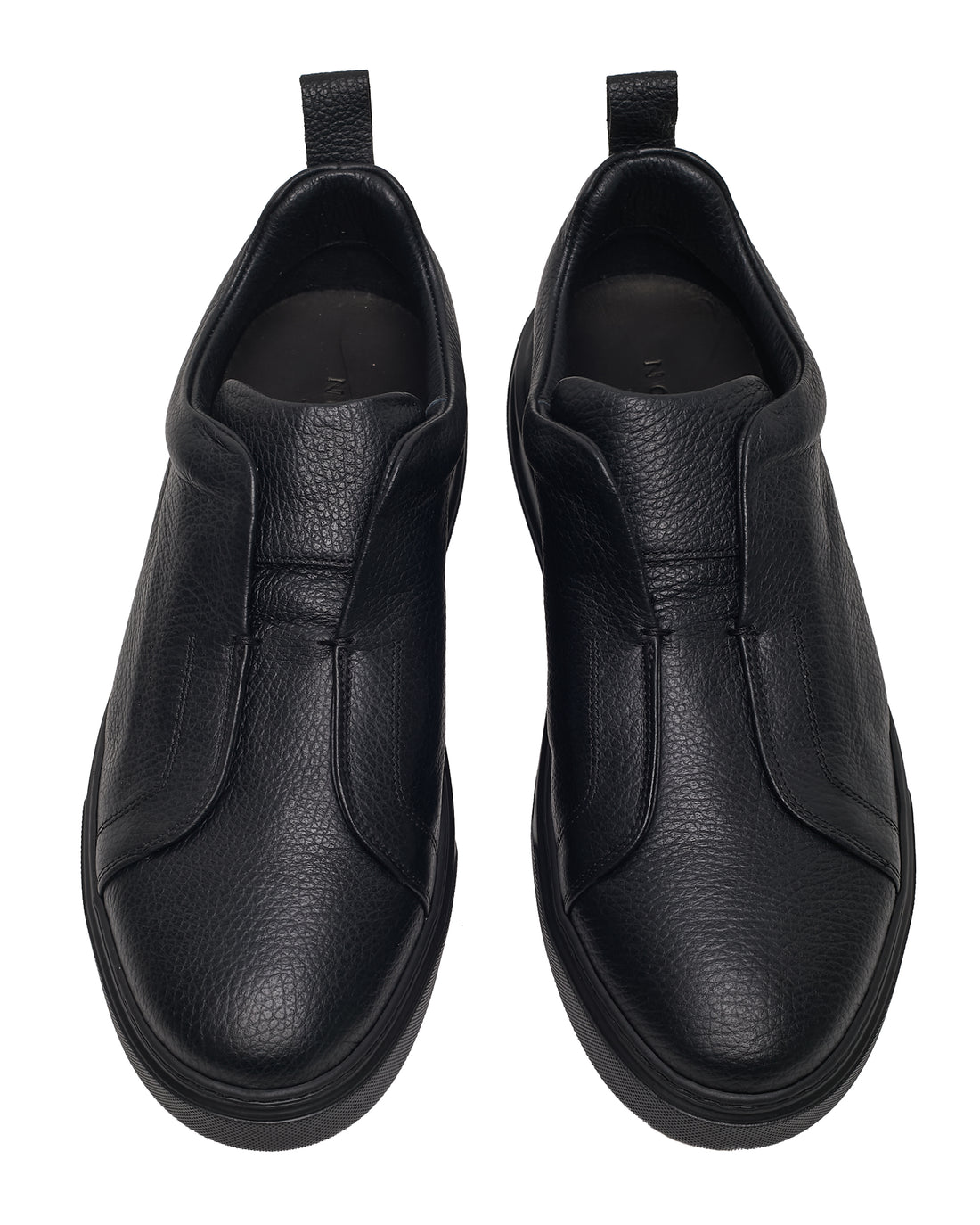 George Leather Black/Black Sole