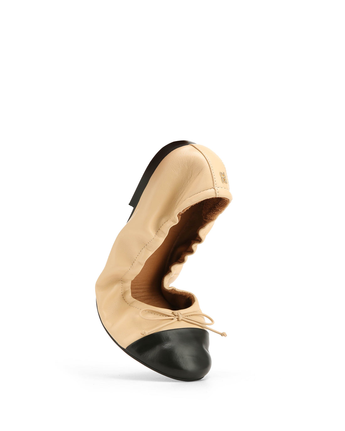 Cambria Beige Leather/Black Toe