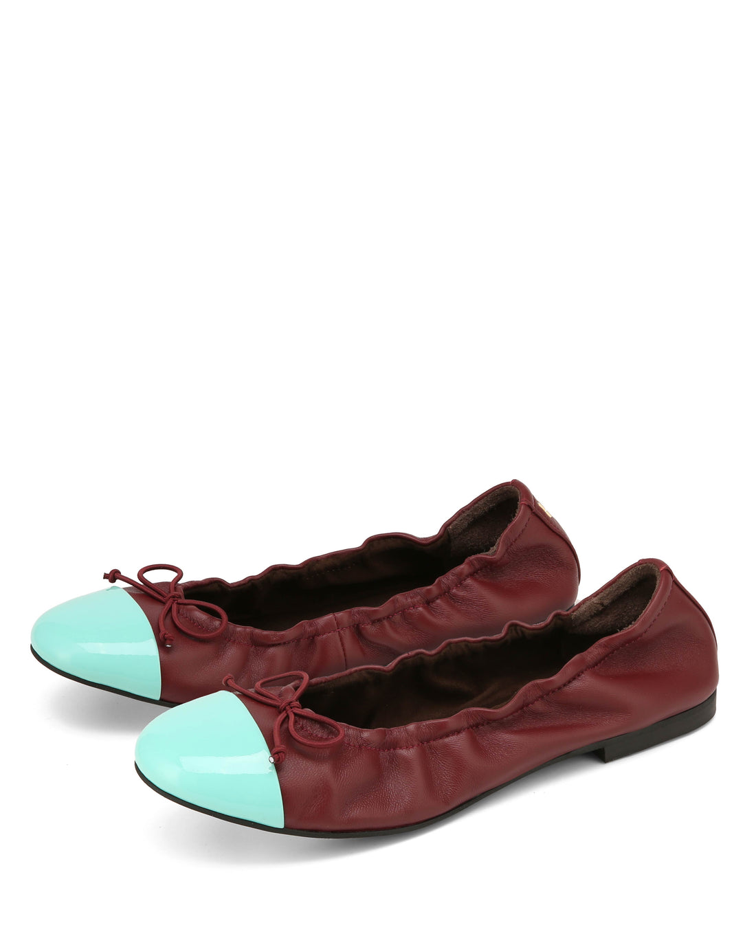 Cambria Burgundy Leather/Mint Toe