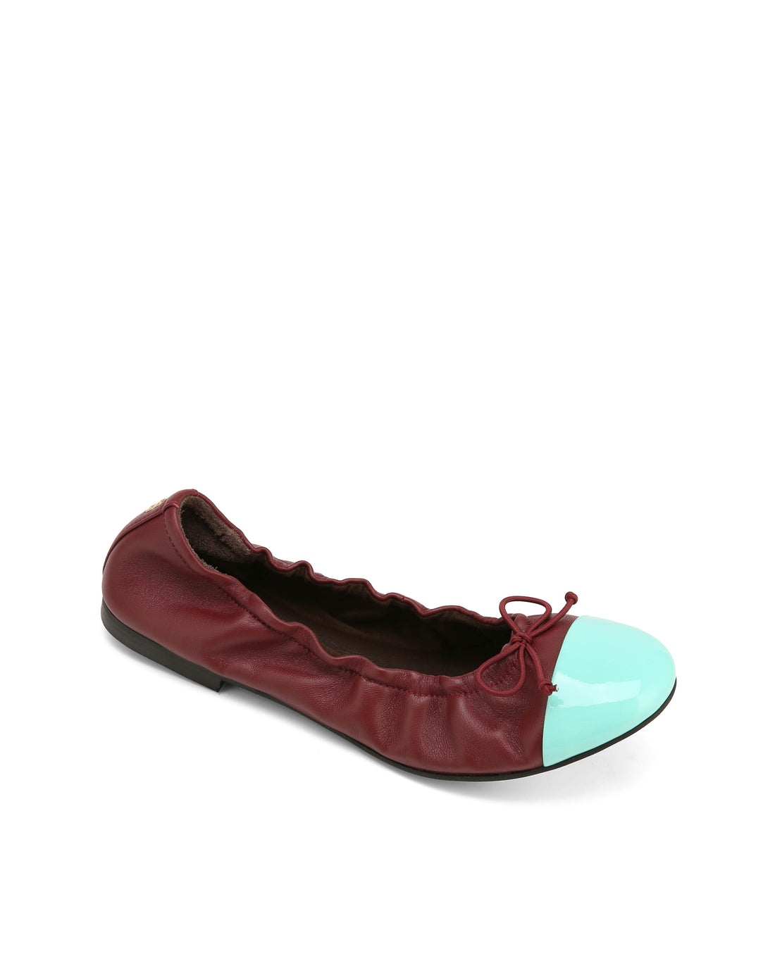 Cambria Burgundy Leather/Mint Toe