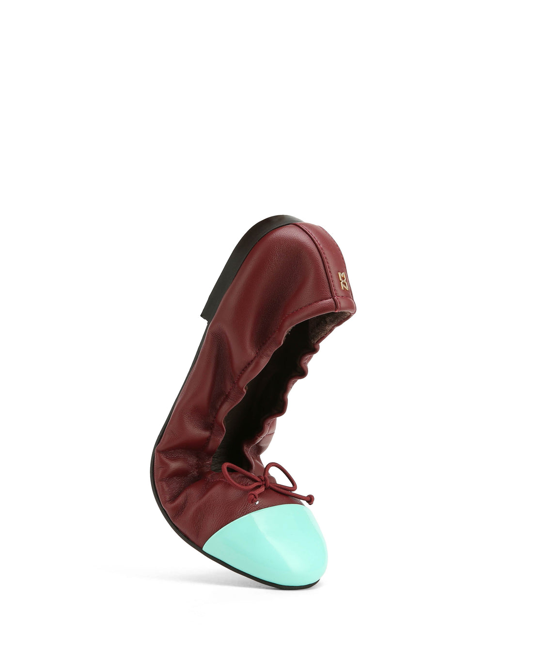 Cambria Burgundy Leather/Mint Toe