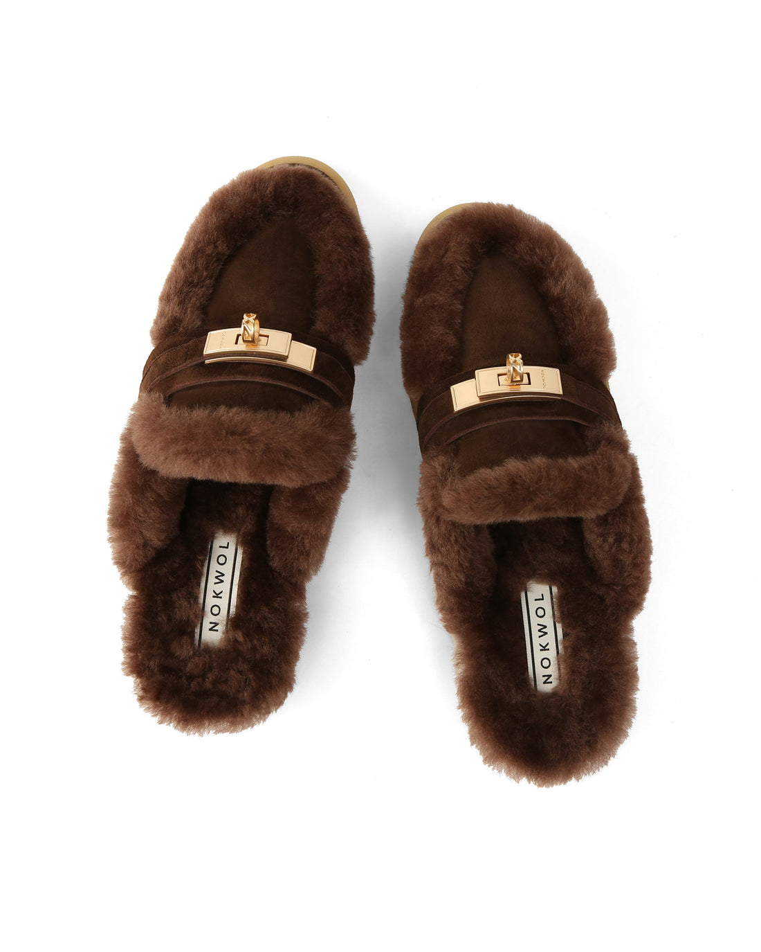Jen Fur Chocolate Suede