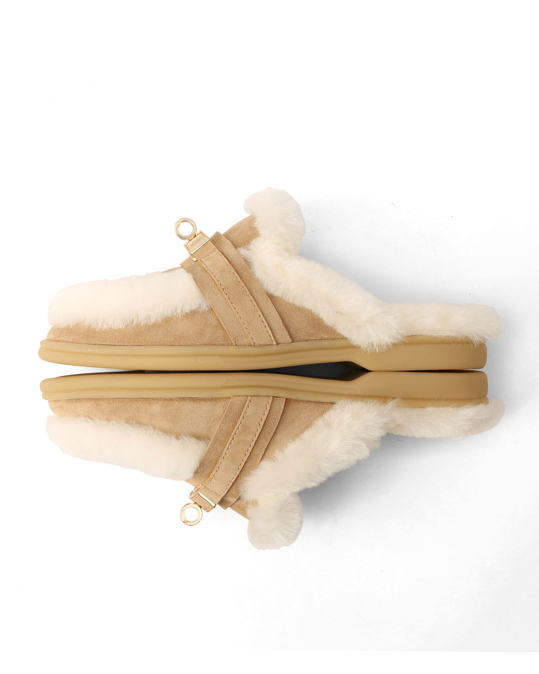 Jen Fur Sand Stone Suede