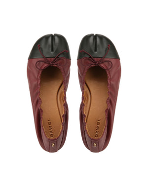 Madison Burgandy Leather/Black Toe