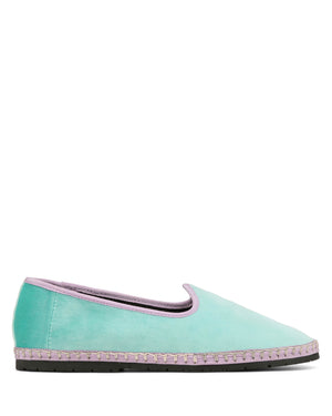 Mok Teal/Purple Velvet