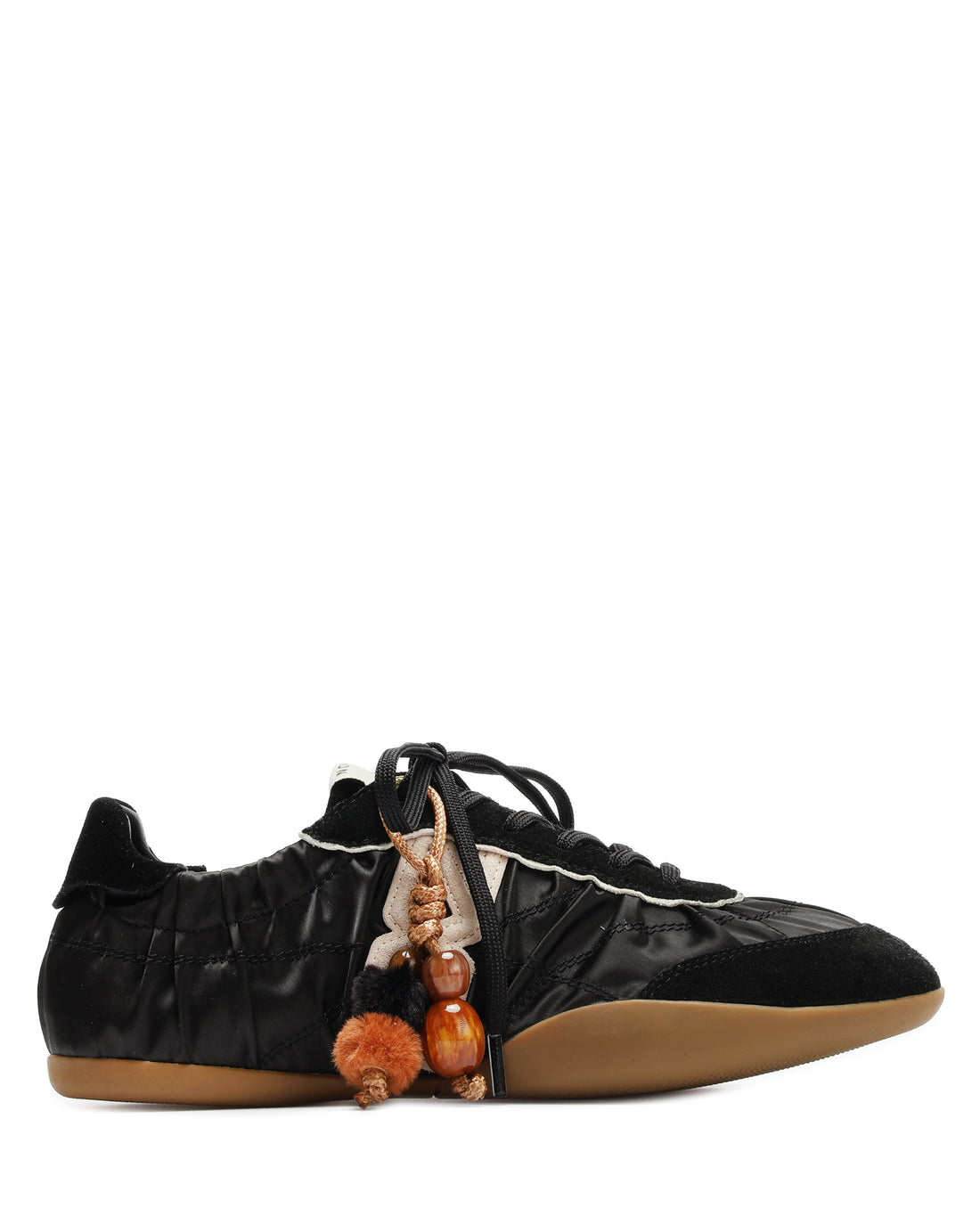 Mystic Satin Black Suede