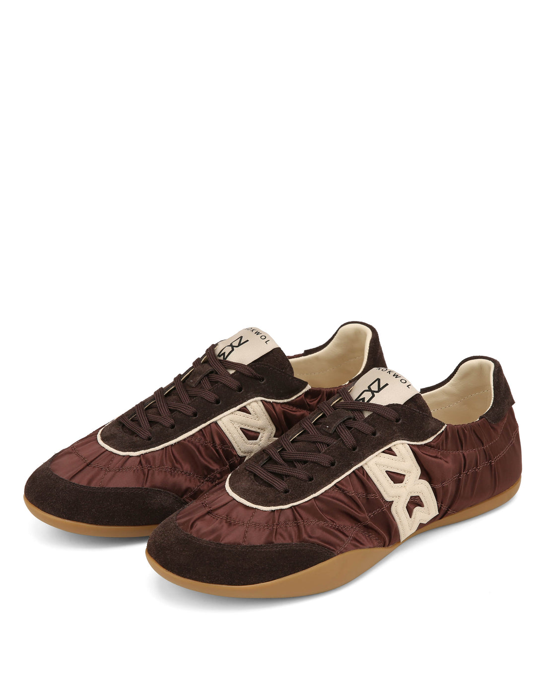 Mystic Satin Brown Suede