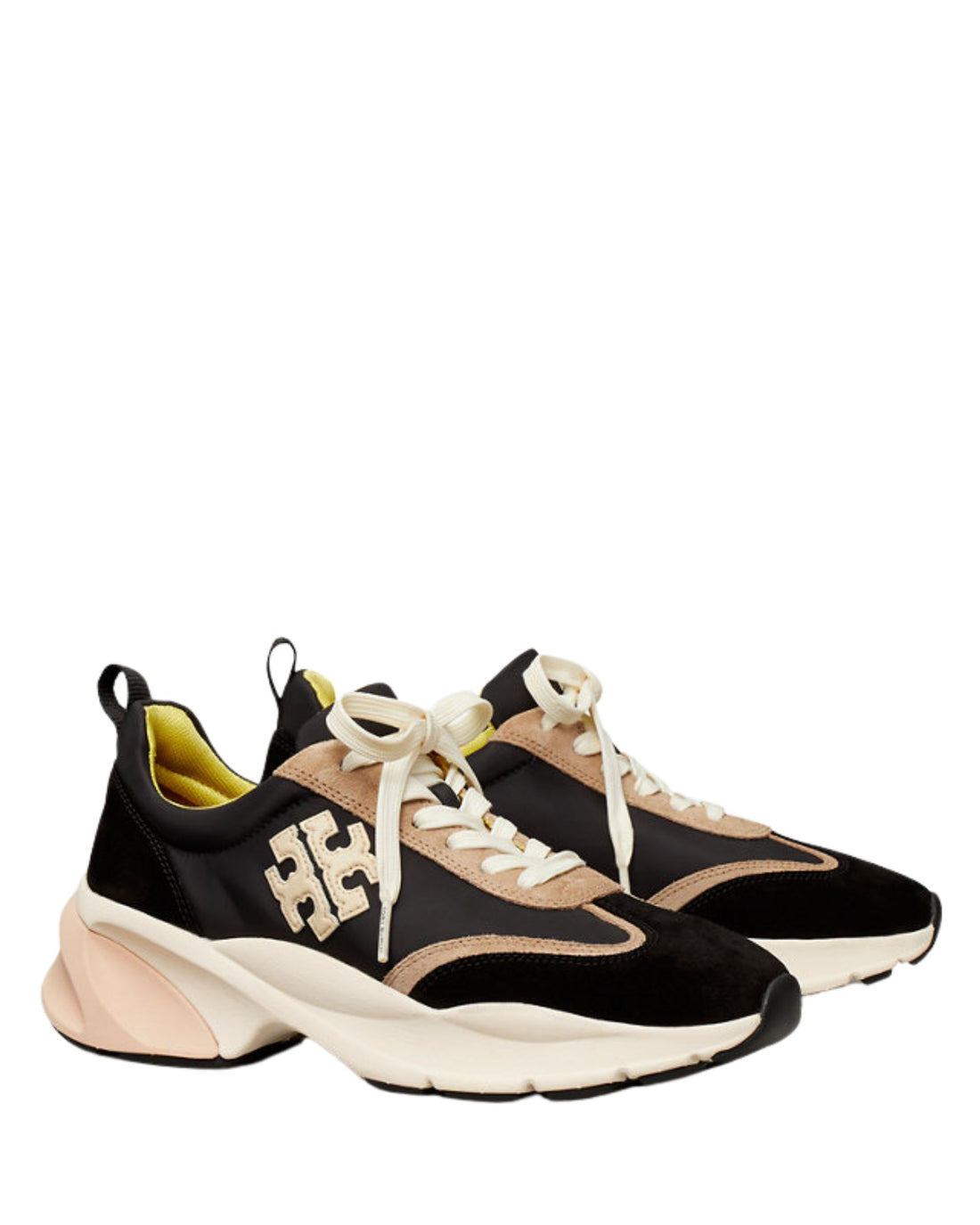 Good Luck Trainer Black Nylon/New Ivory Suede