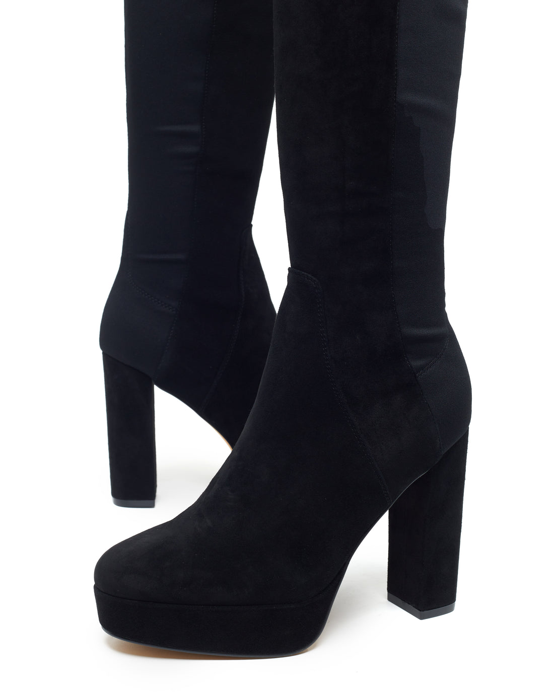 Tallulah Black Kid Suede