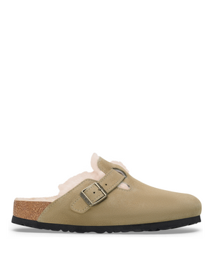 W Boston Shearling Taupe Suede