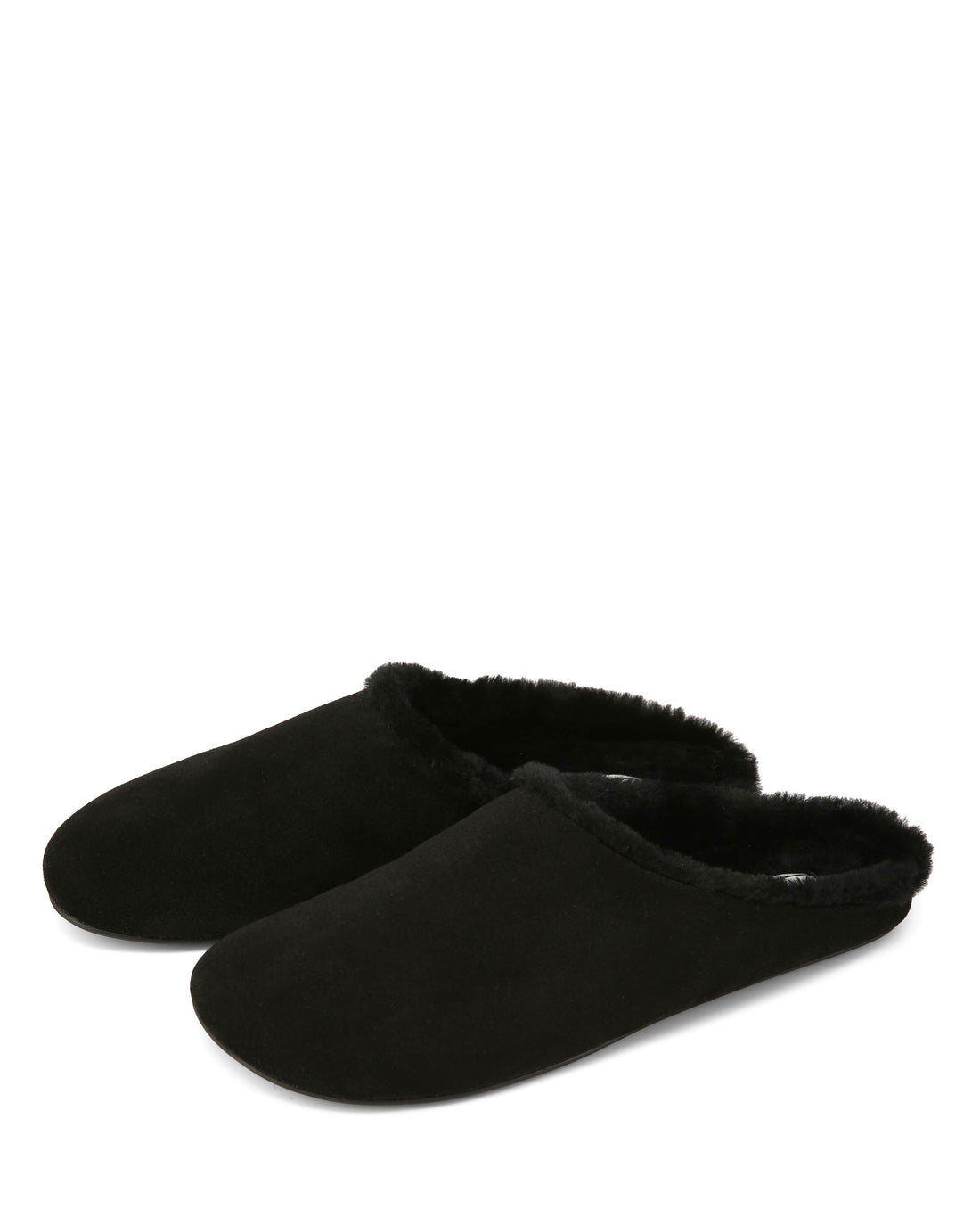 Priya Fur Black Suede