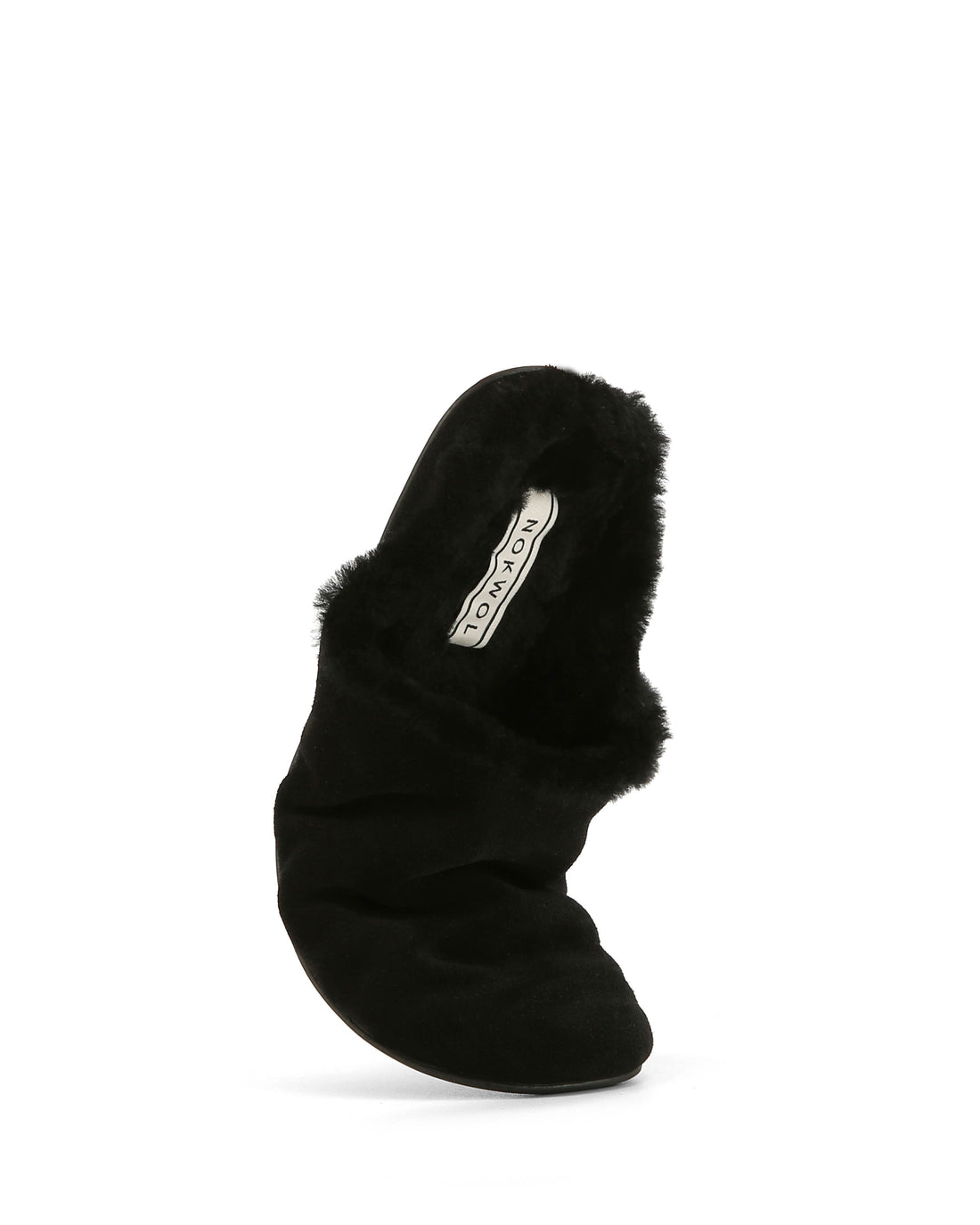 Priya Fur Black Suede