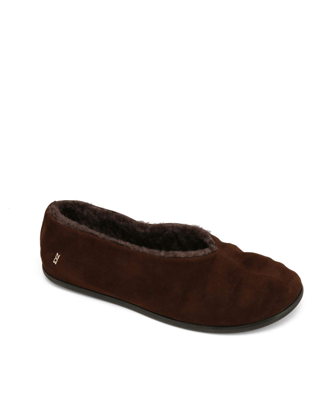 Rina Fur Brown Suede