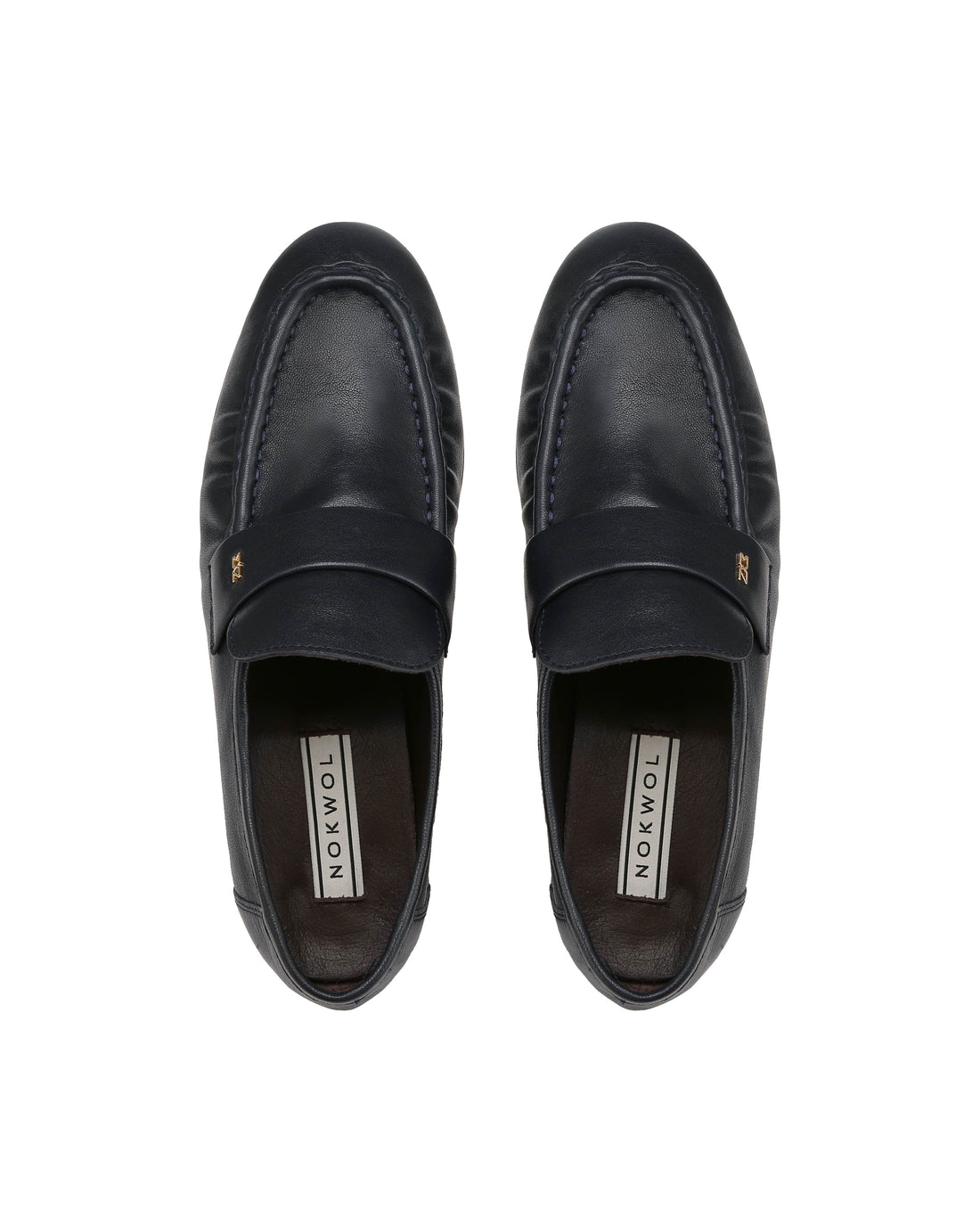 Swifty Navy Glazed Leather