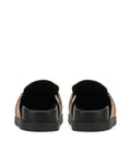 Tammy Mushroom Suede Mules - heel view