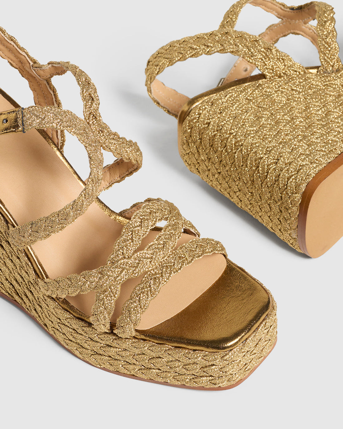 Timotea Beige Wedge Sandal