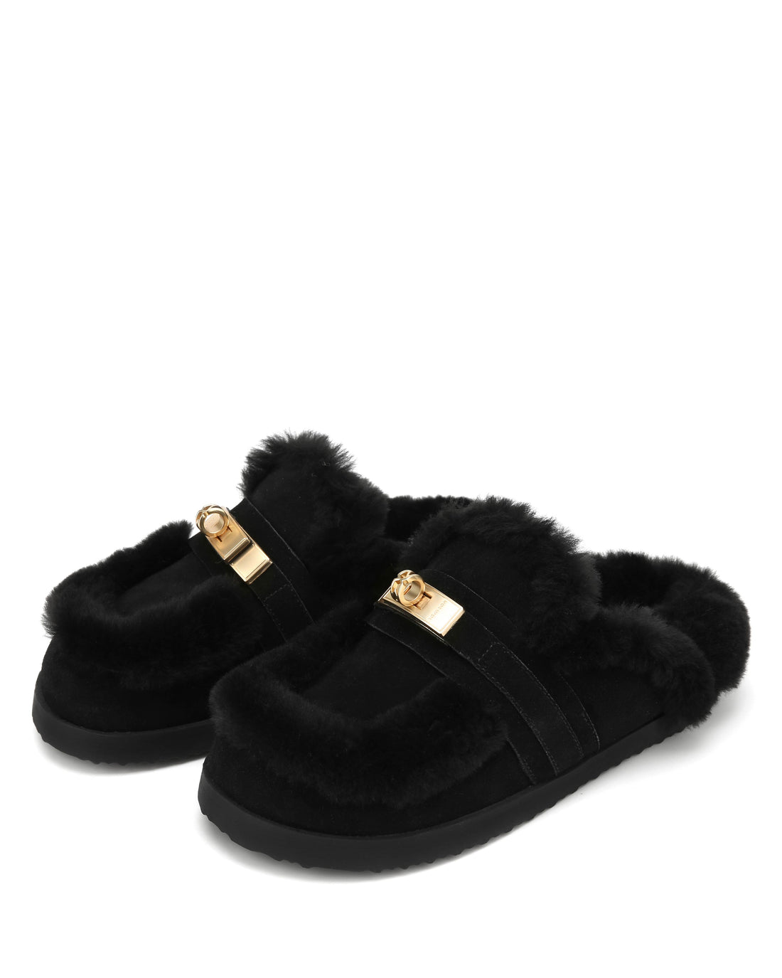 Toby Fur Black Suede