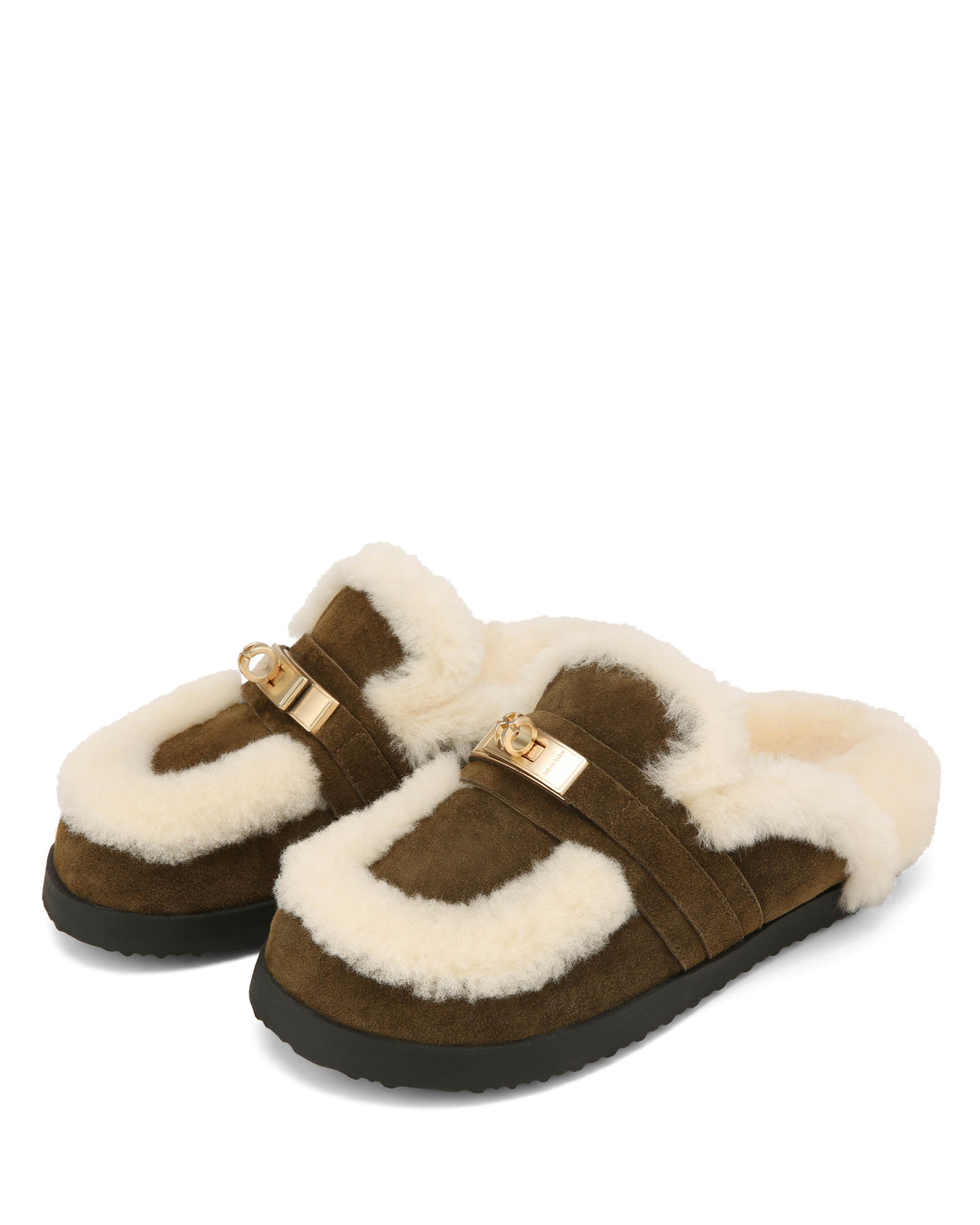 Toby Fur Khaki Suede
