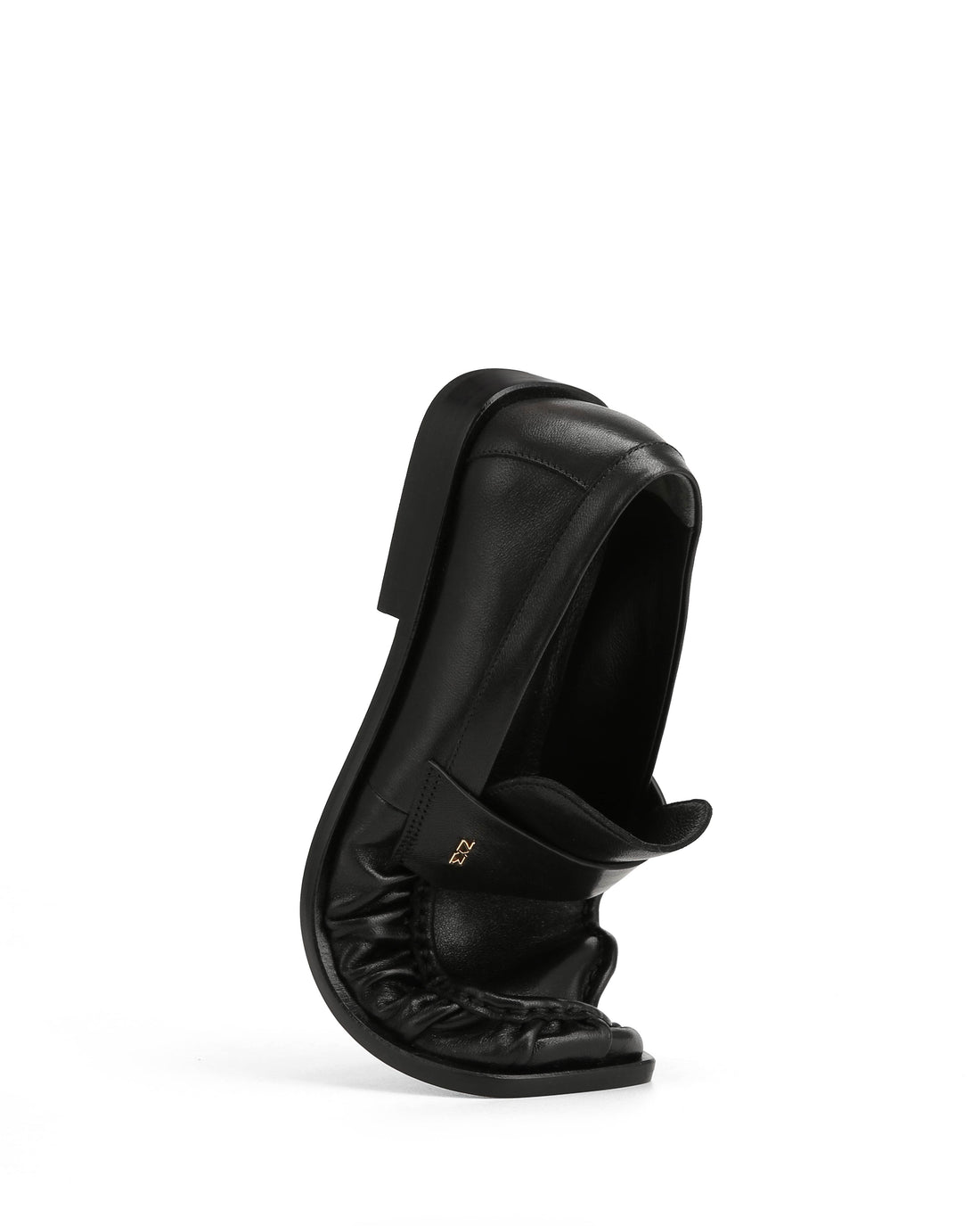 Venus Black Glazed Leather
