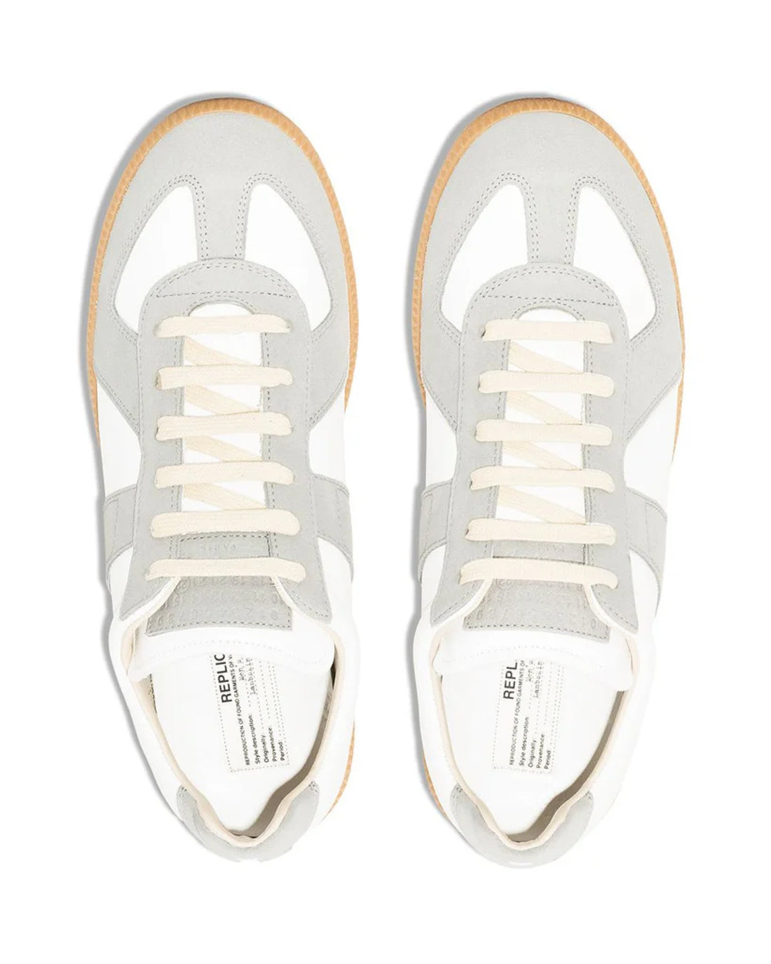 W Replica Dirty White Calf Leather