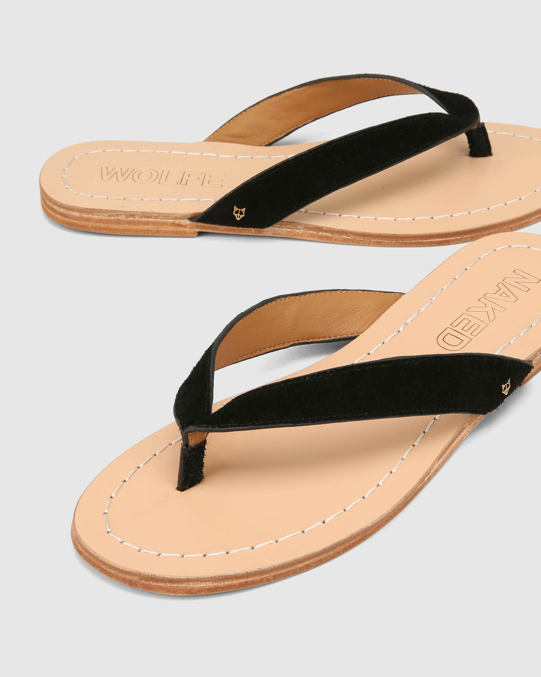 The Jaw Sandal Black Suede