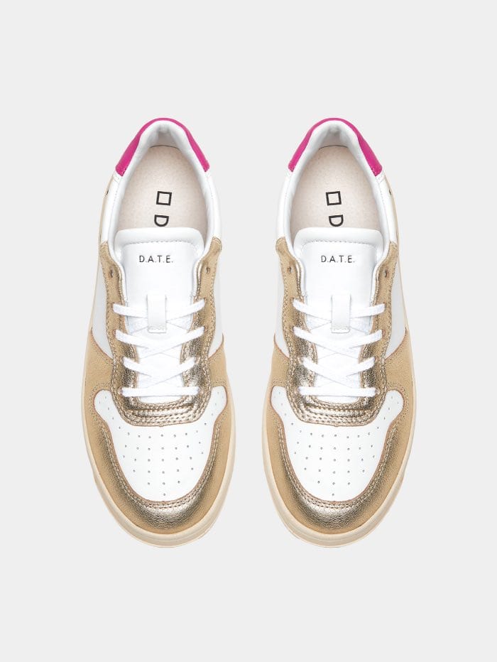 W Court Laminated White/Platinum