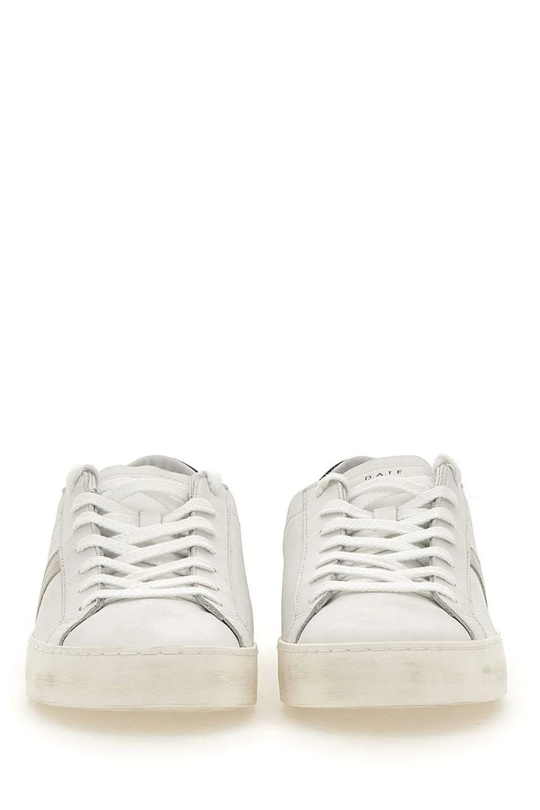 W Hill Low Tennis White/Black Leather