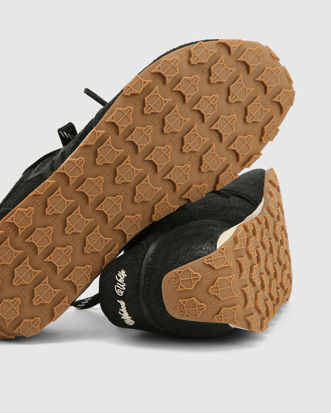 Lightning Black Distress Leather