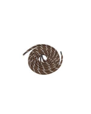 2 Tone Round Lace Brown/White
